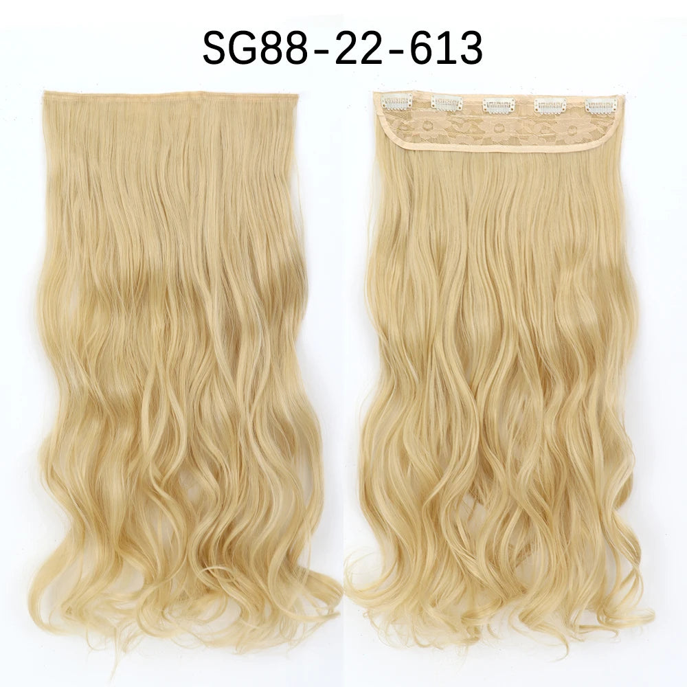 Transform your look with 's Long Ombre Brown to Blonde Water Wavy Clip-In Hair Extensions! 💁‍♀️✨ #HairGoals #HairExtensions