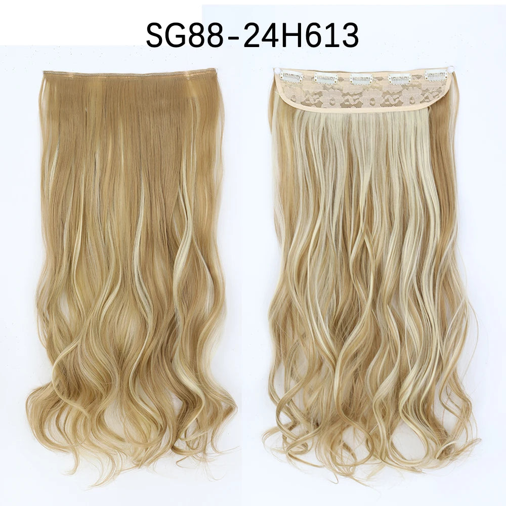 Transform your look with 's Long Ombre Brown to Blonde Water Wavy Clip-In Hair Extensions! 💁‍♀️✨ #HairGoals #HairExtensions