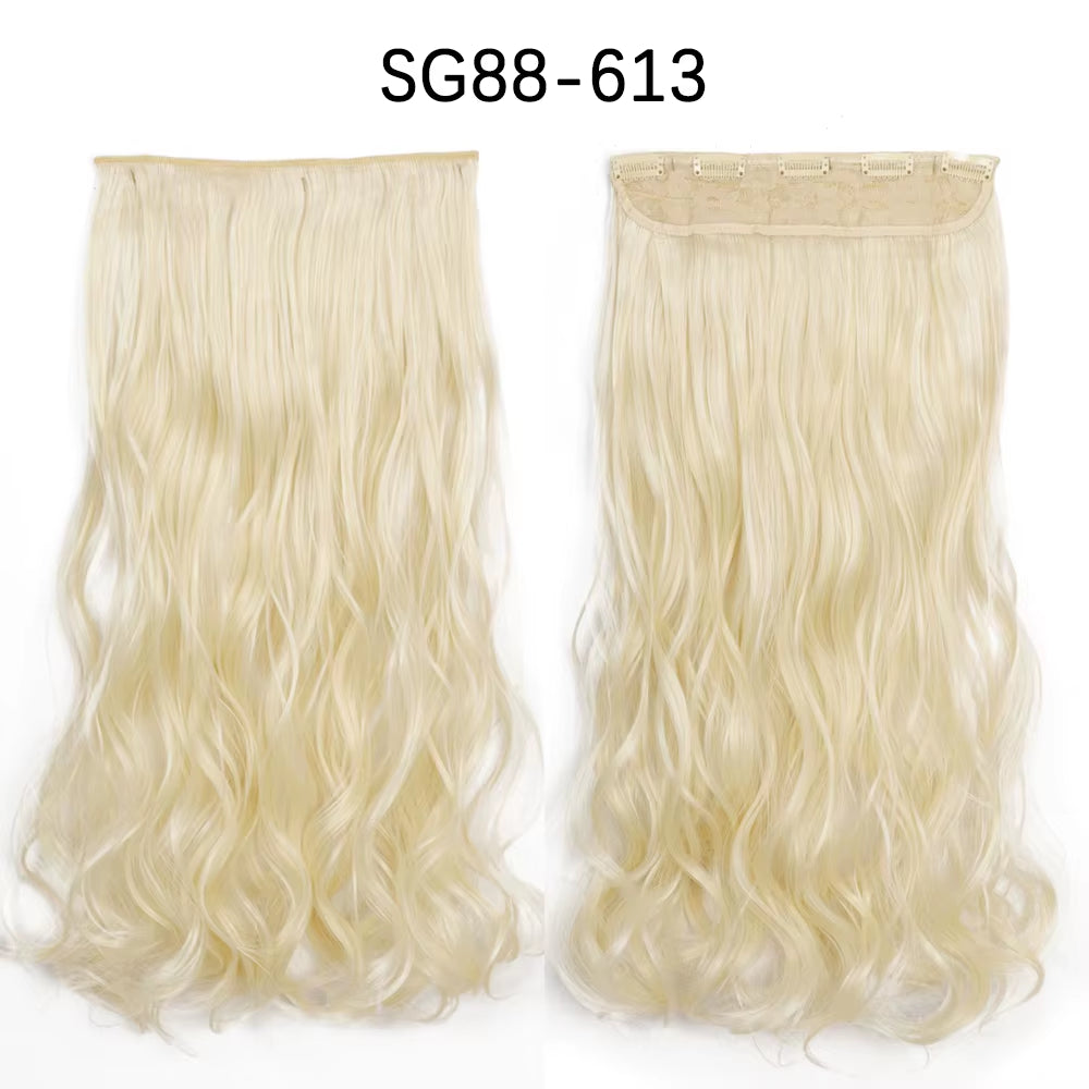 Transform your look with 's Long Ombre Brown to Blonde Water Wavy Clip-In Hair Extensions! 💁‍♀️✨ #HairGoals #HairExtensions