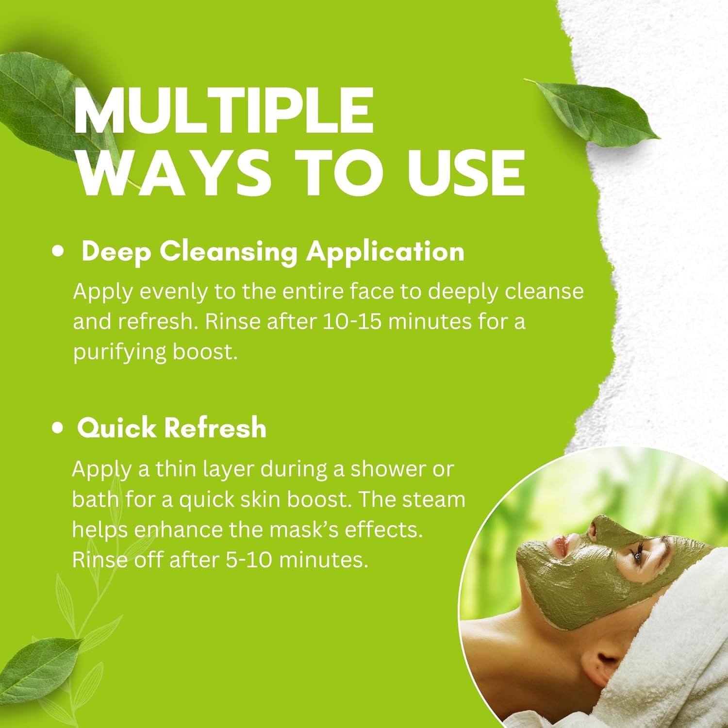 Revitalize Your Skin with Green Tea Matcha Mud Mask - Deep Cleansing, Hydrating, and Relaxing Volcanic Clay Facial Treatment with Aloe Vera