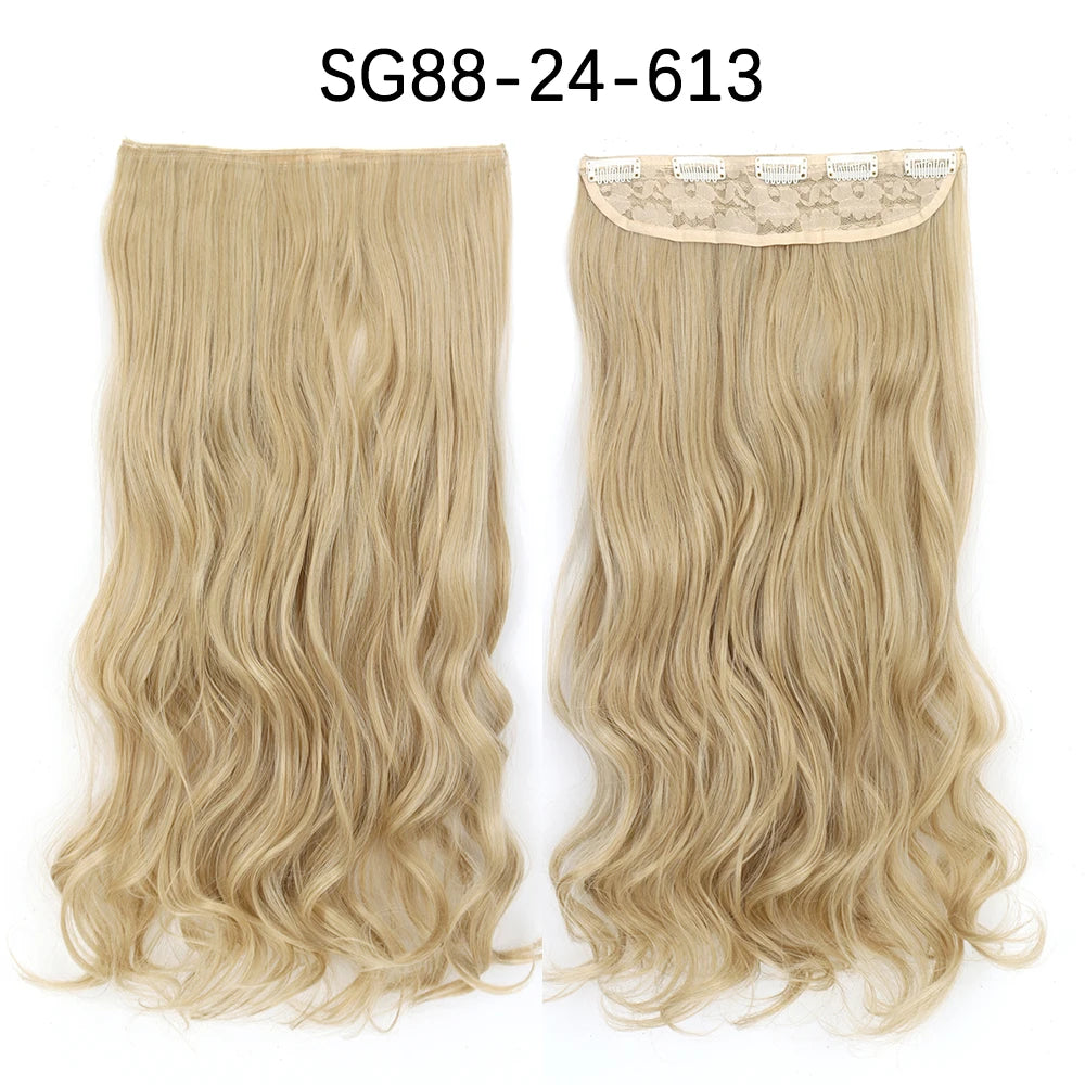 Transform your look with 's Long Ombre Brown to Blonde Water Wavy Clip-In Hair Extensions! 💁‍♀️✨ #HairGoals #HairExtensions