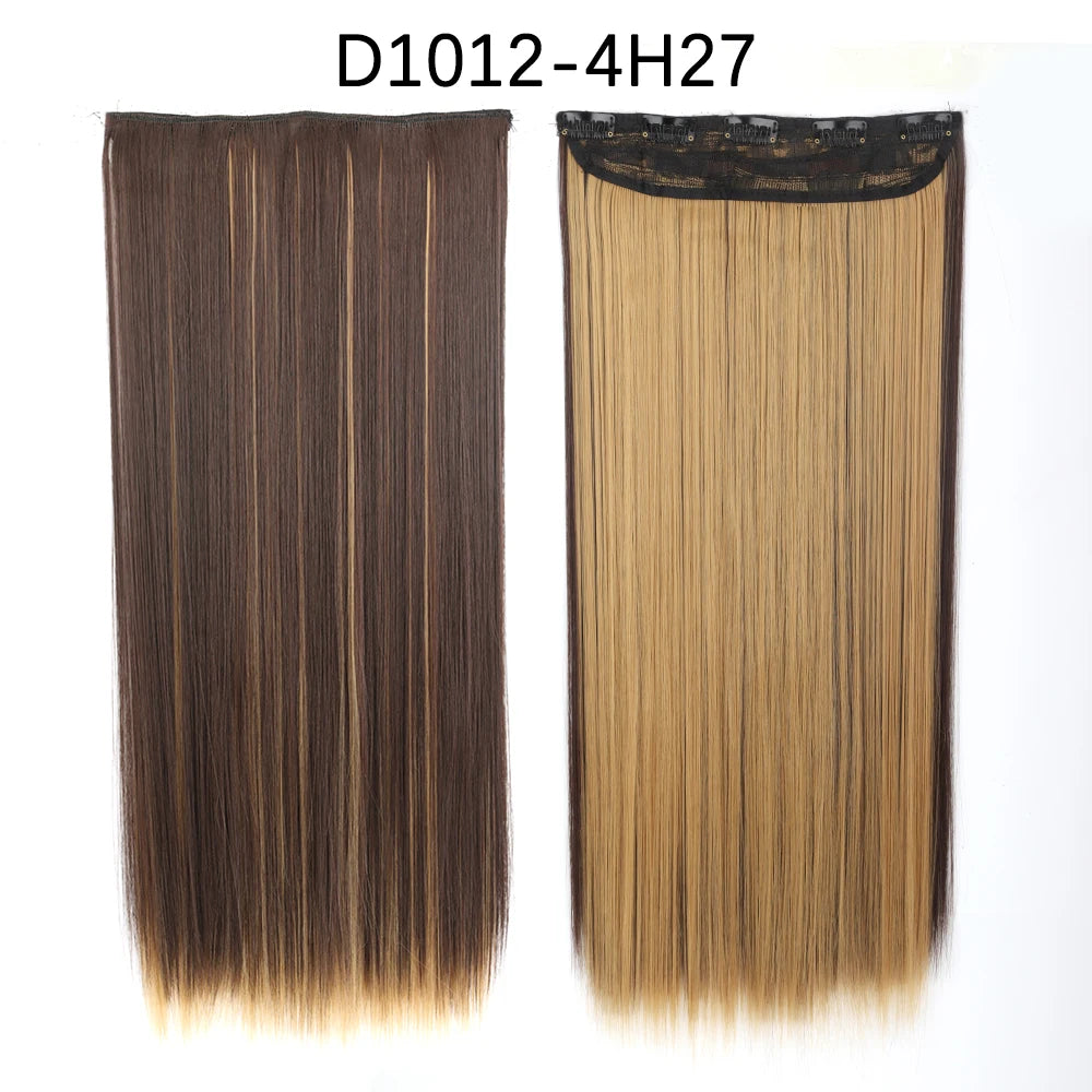 Transform your look with 's Long Ombre Brown to Blonde Water Wavy Clip-In Hair Extensions! 💁‍♀️✨ #HairGoals #HairExtensions