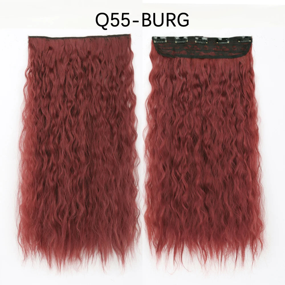 Transform your look with 's Long Ombre Brown to Blonde Water Wavy Clip-In Hair Extensions! 💁‍♀️✨ #HairGoals #HairExtensions