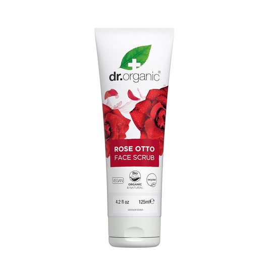 Revitalize Your Skin with  Rose Otto Face Scrub - Deep Exfoliation for Radiant, Glowy Skin | Vegan & Certified Organic | 125ml