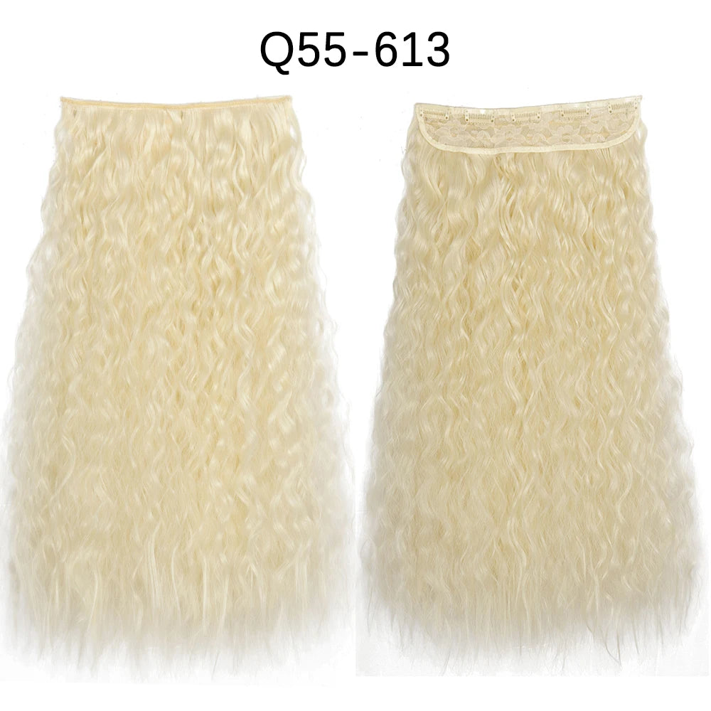 Transform your look with 's Long Ombre Brown to Blonde Water Wavy Clip-In Hair Extensions! 💁‍♀️✨ #HairGoals #HairExtensions