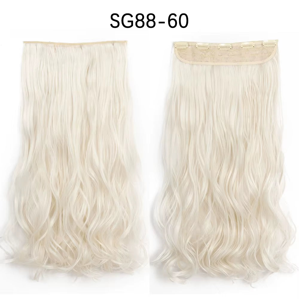 Transform your look with 's Long Ombre Brown to Blonde Water Wavy Clip-In Hair Extensions! 💁‍♀️✨ #HairGoals #HairExtensions