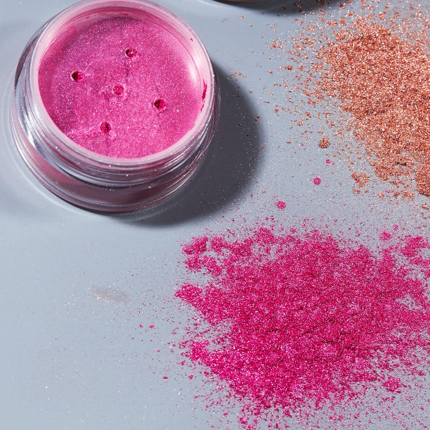 Metallic Pigment Shaker Set - 6 Vibrant Colors, 0.17Oz Each