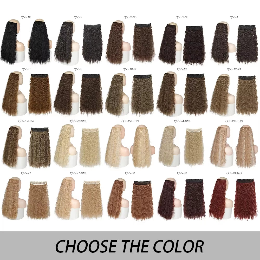 Transform your look with 's Long Ombre Brown to Blonde Water Wavy Clip-In Hair Extensions! 💁‍♀️✨ #HairGoals #HairExtensions