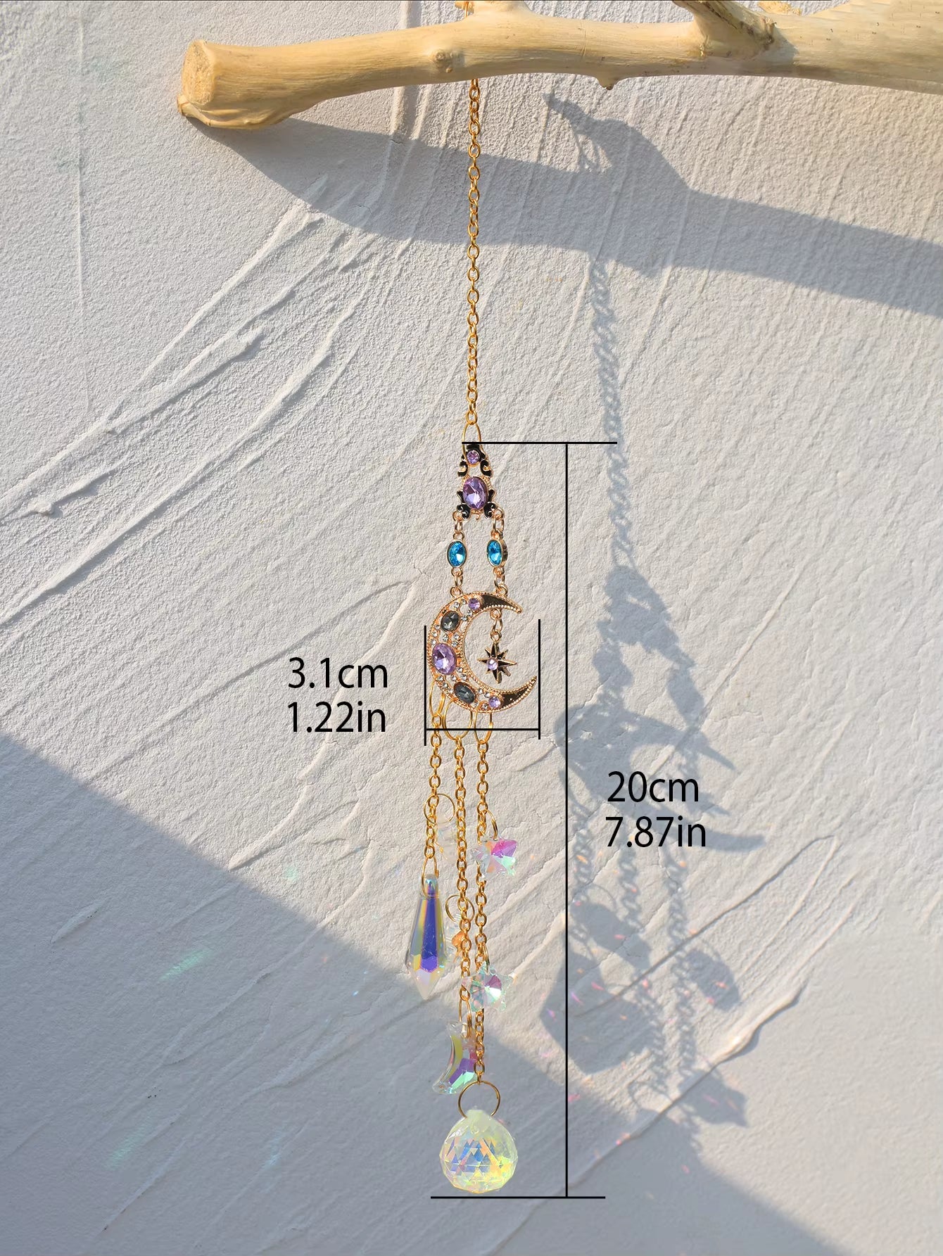 Transform your space with our stunning Suncatcher Crystal Moon! 🌙✨ Perfect for adding a touch of magic to your garden or home. 🌈💖 #HomeDecor #GardenMagic #Suncatcher