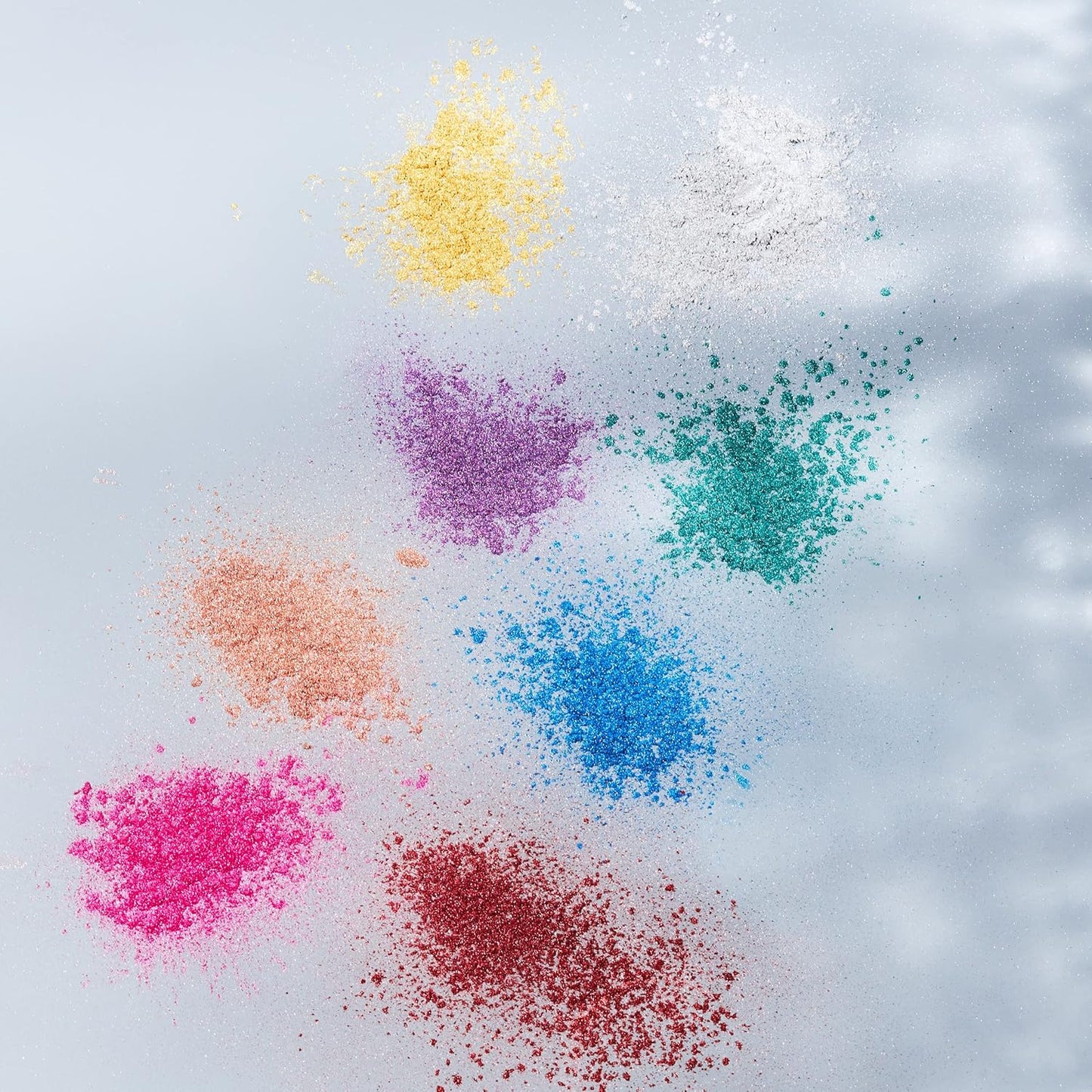 Metallic Pigment Shaker Set - 6 Vibrant Colors, 0.17Oz Each