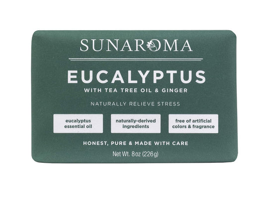 Revitalize Your Senses:  Eucalyptus, Tea Tree Oil & Ginger Soap - 1 Pack