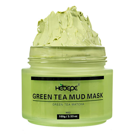 Revitalize Your Skin with Green Tea Matcha Mud Mask - Deep Cleansing, Hydrating, and Relaxing Volcanic Clay Facial Treatment with Aloe Vera
