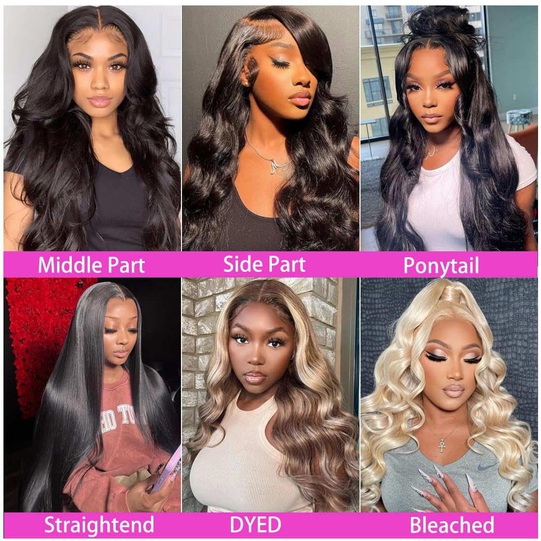 Luxurious 28 Inch Body Wave Lace Front Wig - Real HD Lace, Pre-Plucked, Glueless, 180% Density for Effortless Elegance