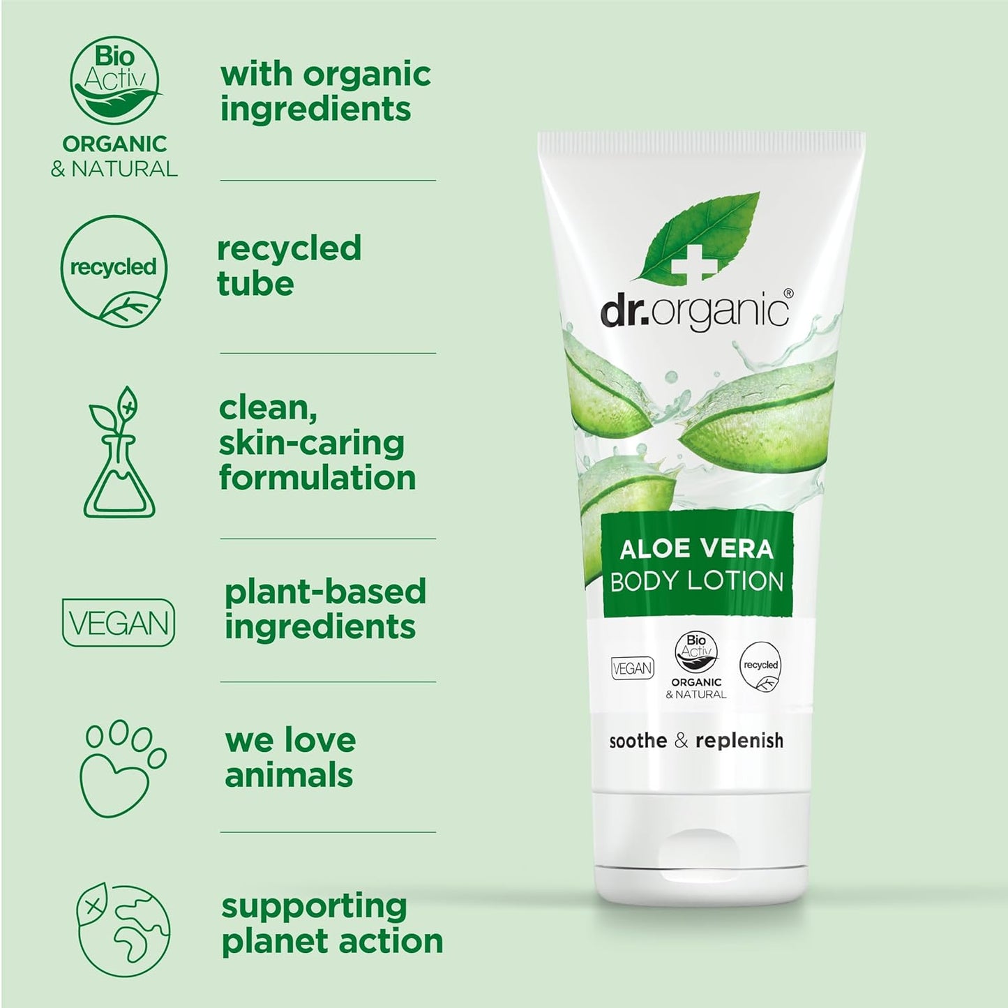 Organic Doctor Aloe Vera Skin Lotion - Nourishing & Hydrating, 6.8 Fl.Oz.